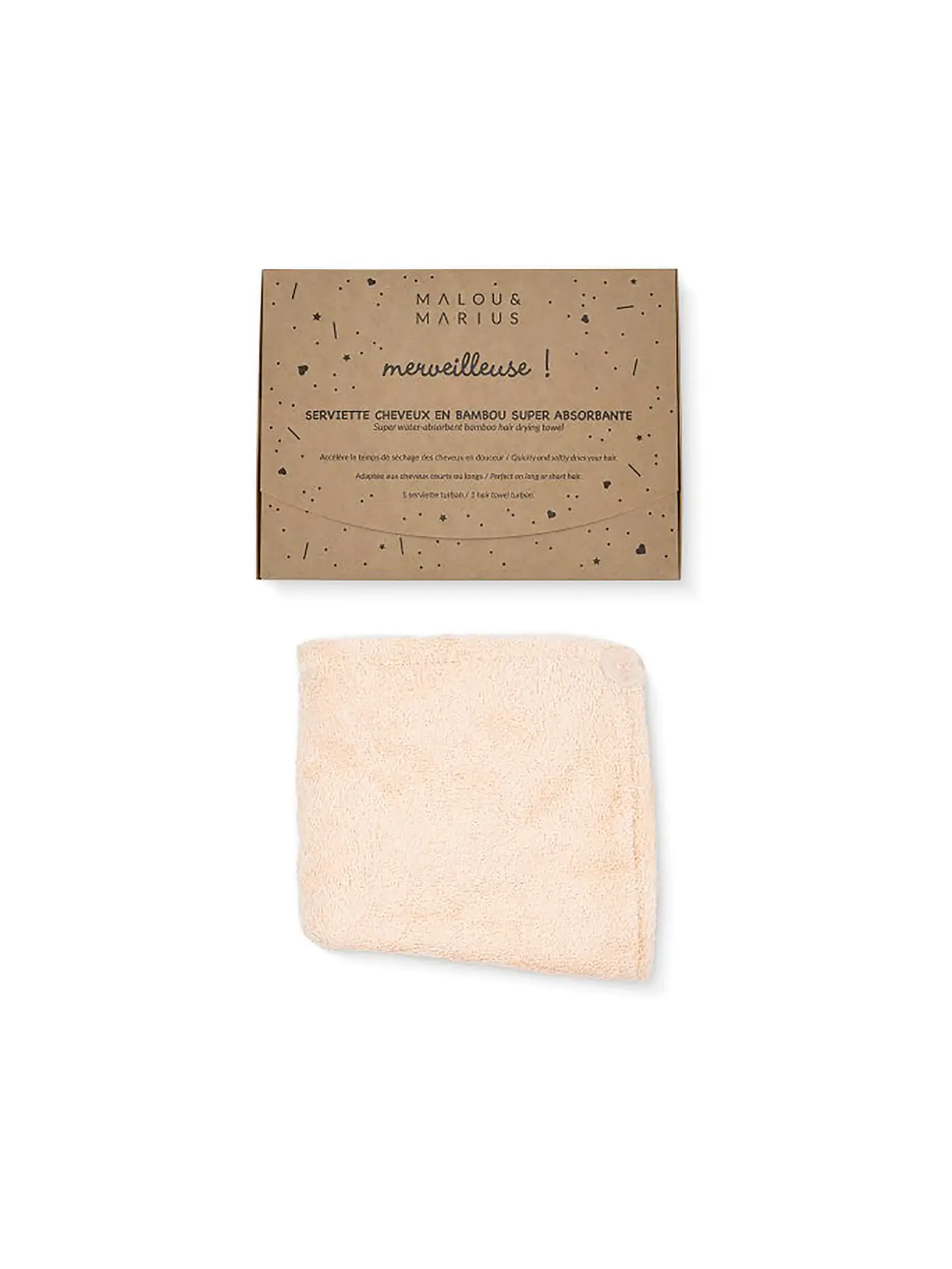 MALOU & MARIUS | Haarhandtuch DRYING TOWEL | rosa